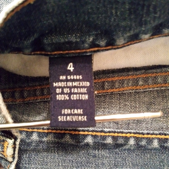 American Eagle Outfitters Mini Jean Skirt Size 4 - Picture 4 of 5